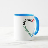 Musiktext-Herz Tasse (VorderseiteRechts)