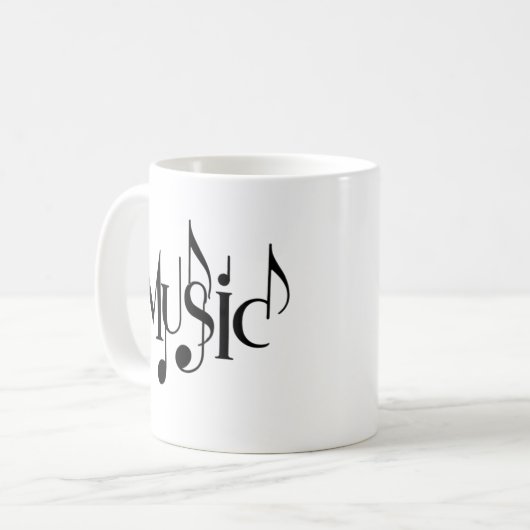 Musiktext Kaffeetasse (Vorderseite Links)