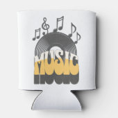 Musiktext mit Vinyl Record Dosenkühler (Rückseite)