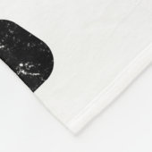 Musiktext mit Vinyl Record Fleecedecke (Ecke)