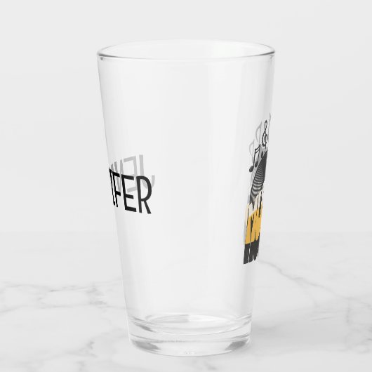 Musiktext mit Vinyl Record Glas (Rechts)