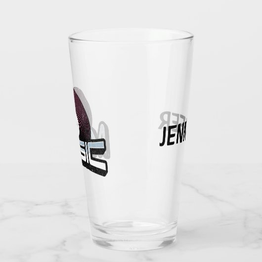 Musiktext mit Vinyl Record Glas (Links)