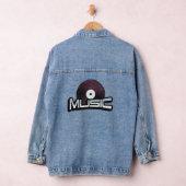 Musiktext mit Vinyl Record Jeansjacke (Hangar)