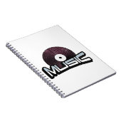 Musiktext mit Vinyl Record Notizblock (Rechte Seite)