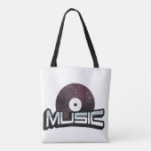 Musiktext mit Vinyl Record Tasche (Rückseite)