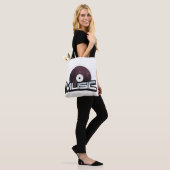 Musiktext mit Vinyl Record Tasche (Am Model)