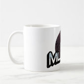 Musiktext mit Vinyl-Schallplatte Kaffeetasse (Links)