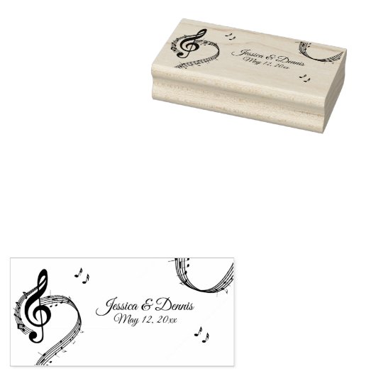 Musiktheater Hochzeit oder Veranstaltung Gummistempel (Stempel)