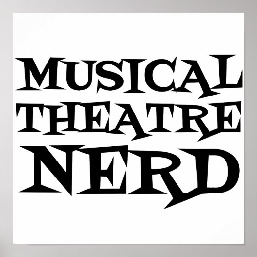 MUSIKTHEATER NERD POSTER (Vorne)