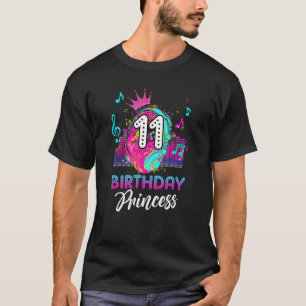 Musikthema 11. Geburtstag Shirt Girls Princess B
