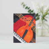 Musikthema Postkarte (Stehend Vorderseite)