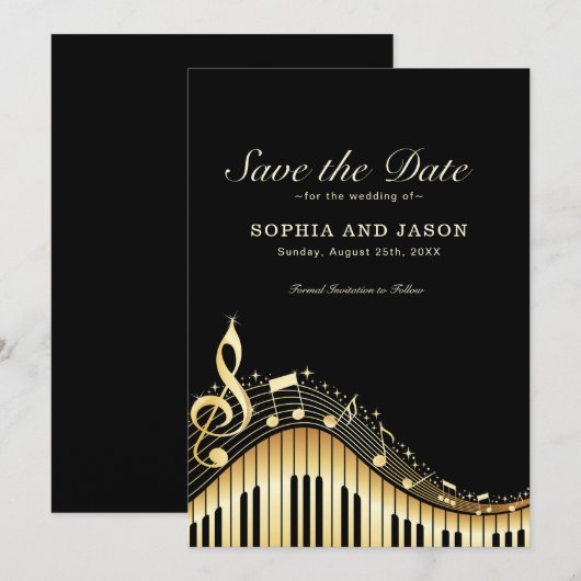 Musikthema Save the Date (Vorne/Hinten)