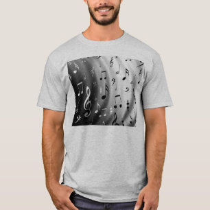 Musikthemenmuster T-Shirt