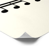 Musiktheorie-Poster zum Notenwert Poster (Ecke)