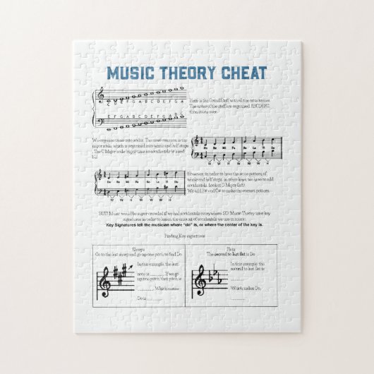 Musiktheorie Puzzle (Vertikal)
