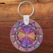 Musiktheorie Zirkel von Fifths Mandala Schlüsselan Schlüsselanhänger (Vorderseite)