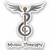 Musiktherapie Aufkleber (Vorderseite)