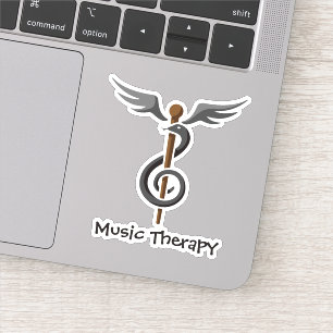 Musiktherapie Aufkleber