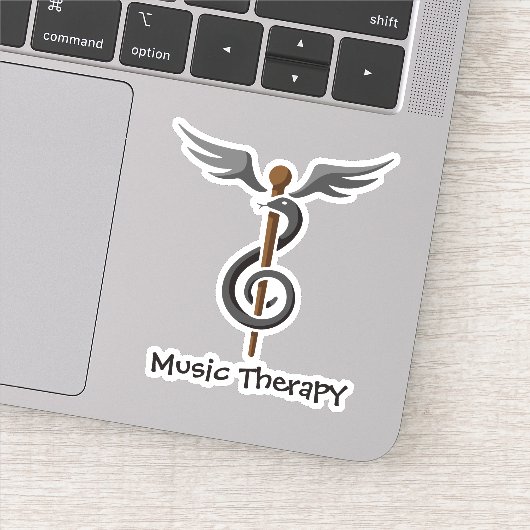 Musiktherapie Aufkleber (Detail)