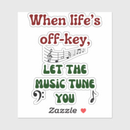 Musiktherapie Aufkleber