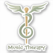 Musiktherapie Aufkleber (Vorderseite)