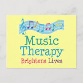 Musiktherapie Brightens Lives Postkarte (Vorderseite)