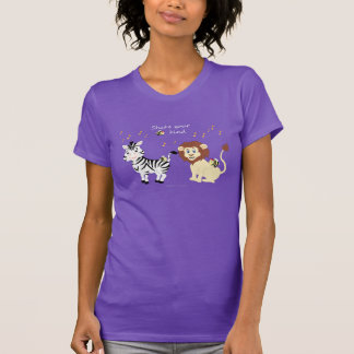 Musiktiere - "Schütteln Sie Ihre Bee-Kind"-Frauen T-Shirt