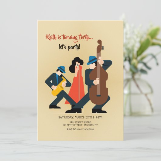 Musiktrio Einladung (Stehend Vorderseite)