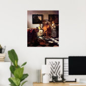Musiktrio von Johannes Vermeer Poster (Heimbüro)