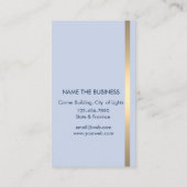 Musikturmpet Instrument Bass Band Musiker Gold Visitenkarte (Rückseite)