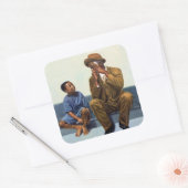 Musikunterricht #2 2000 quadratischer aufkleber (Umschlag)