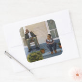 Musikunterricht #3 2000 quadratischer aufkleber (Umschlag)