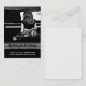 Musikunterricht am Klavier Visitenkarte (Vorne/Hinten)