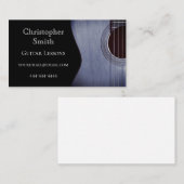 Musikunterricht Gitarre Musical Abstrakt Visitenkarte (Vorne/Hinten)