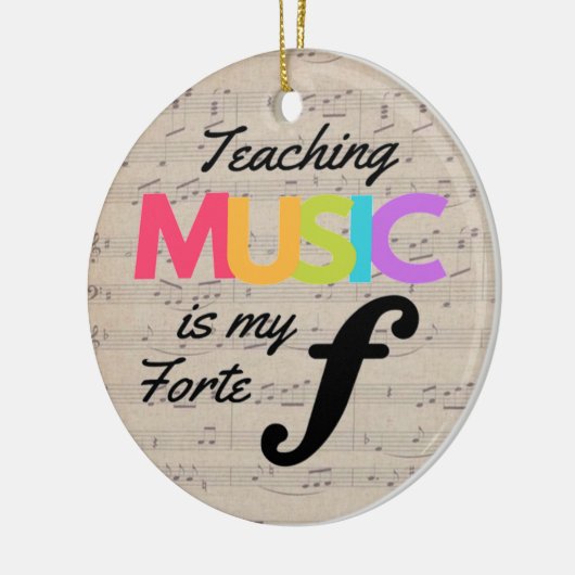 Musikunterricht ist mein Spaß für Musiklehrer Keramik Ornament (Links)