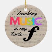 Musikunterricht ist mein Spaß für Musiklehrer Keramik Ornament (Hinten)