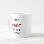 Musikunterricht Kaffeetasse (Vorderseite Links)