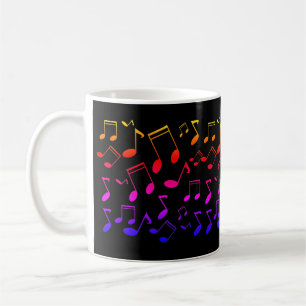 Musikunterricht, Noten Kaffeetasse