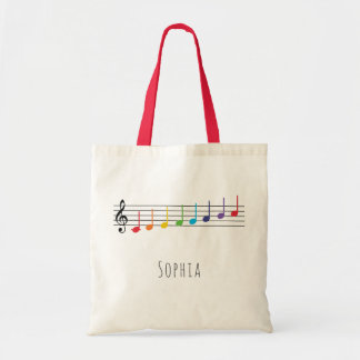 Musikunterricht Rainbow Notes Children Tragetasche