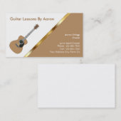 Musikunterricht-Visitenkarten Visitenkarte (Vorne/Hinten)