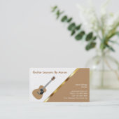 Musikunterricht-Visitenkarten Visitenkarte (Stehend Vorderseite)