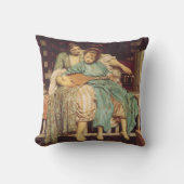 Musikunterricht von Lord Frederic Leighton Kissen (Vorderseite)