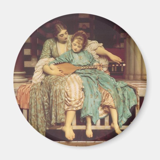 Musikunterricht von Lord Frederic Leighton Magnet (Vorne)