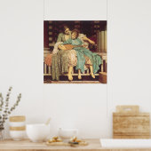 Musikunterricht von Lord Frederic Leighton Poster (Küche)