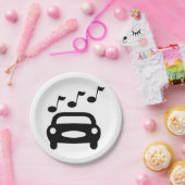 Musikwagen Pappteller (Party)