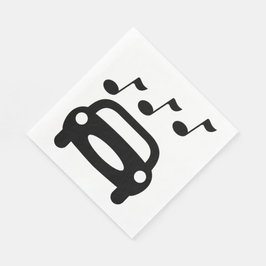 Musikwagen Serviette (Ecke)