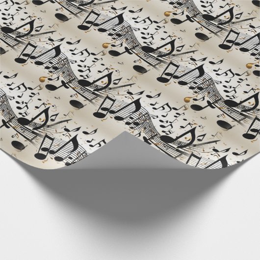 Musikwelle Geschenkpapier (Ecke)