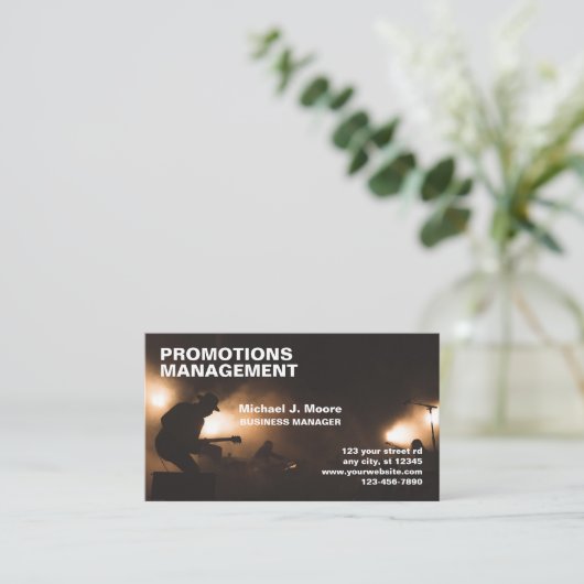 Musikwerbung Visitenkarte (Stehend Vorderseite)