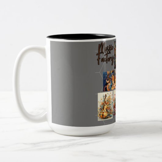 Musikwerkstatt Musik Zweifarbige Tasse (Links)