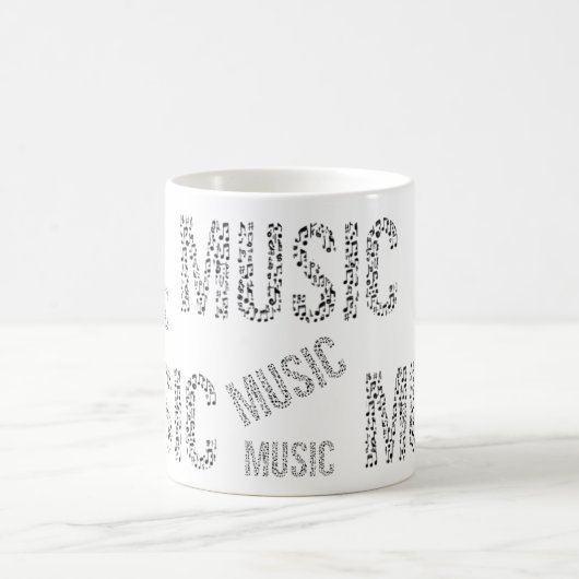 Musikwort Kaffeetasse (Mittel)